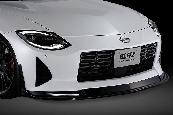 ブリッツ/BLITZ エアロスピードRコンセプト フロントリップスポイラー 日産 フェアレディZ RZ34 VR30DDTT 2022年04月〜 未塗装 FRP LED付