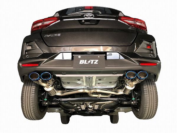ブリッツ/BLITZ NUR-SPEC CUSTOM EDITION Quad Model マフラー トヨタ ライズ A200A 1KR-VET 2WD専用 2019年11月〜2021年10月 チタンカラー(VSR) 63578V