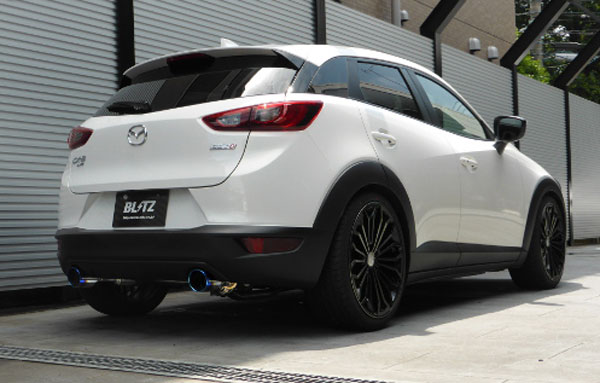ブリッツ/BLITZ NUR-SPEC VSR StyleD マフラー マツダ CX-3 DK5AW S5-DPTS 4WD専用,AT車両専用 2015年02月〜2018年04月 63164V