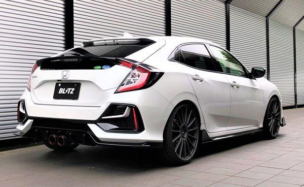 ブリッツ/BLITZ NUR-SPEC CUSTOM EDITION マフラー ホンダ シビックハッチバック FK7 L15C MT/AT共通 2017年09月〜 カーボンレッド(CR) 63181C
