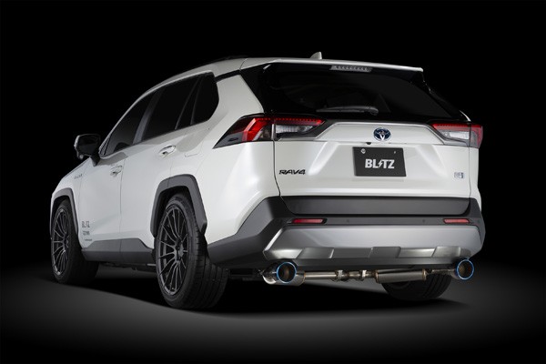 ブリッツ/BLITZ NUR-SPEC CUSTOM EDITION StyleD マフラー トヨタ RAV4ハイブリッド AXAH54 A25A ハイブリッド専用 2019年04月〜 チタン