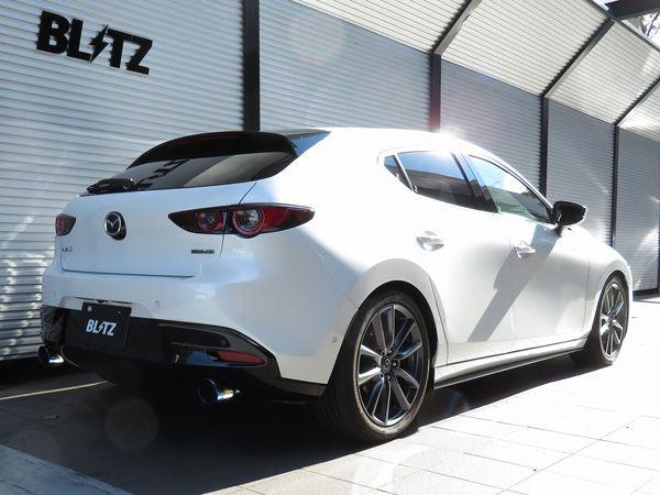 ブリッツ/BLITZ NUR-SPEC CUSTOM EDITION マフラー マツダ MAZDA3 FASTBACK BP8P S8-DPTS ディーゼル車専用,2WD専用 2019年05月〜 チタンカラー(VSR) 63186V