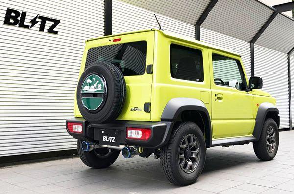 ブリッツ/BLITZ NUR-SPEC CUSTOM EDITION マフラー スズキ ジムニーシエラ JB74W K15B MT/AT共通 2018年07月〜 チタンカラー(VSR) 63192V