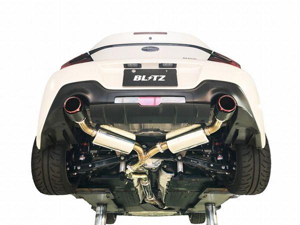 ブリッツ/BLITZ NUR-SPEC CUSTOM EDITION StyleD マフラー スバル BRZ ZD8 FA24 MT/AT共通,S/R共通 2021年08月〜 カーボンレッド(CR) 63199C