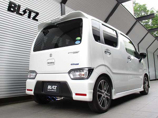 ブリッツ/BLITZ NUR-SPEC VSR マフラー スズキ ワゴンRスティングレー MH55S R06A グレードHYBRID T専用2WD専用 2017年02月〜2020年01月