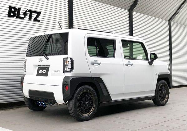 ブリッツ/BLITZ NUR-SPEC CUSTOM EDITION マフラー ダイハツ タフト LA900S KF(Turbo) 2WD専用,ターボ車専用 2020年06月〜 チタンカラー(VSR) 63574V
