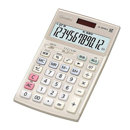 CASIO(カシオ) 電卓 JS-20WKA-GD-N(42743)