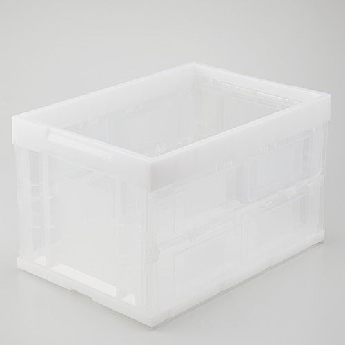 アイリスオーヤマ(IRIS OHYAMA) ハード折りたたみコンテナ クリア 50L 本体 HDOC-50L(00880)