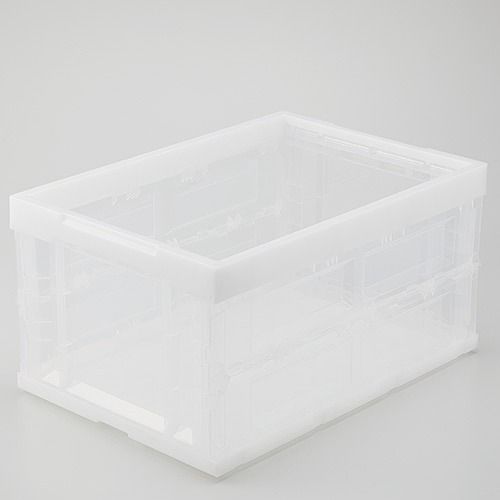 アイリスオーヤマ(IRIS OHYAMA) ハード折りたたみコンテナ クリア 40L 本体 HDOC-40L(00879)