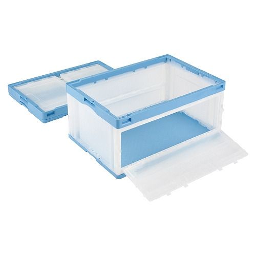 岐阜プラスチック工業 片扉コンテナー ライトブルー 透明 CB76NR(22927)の通販は