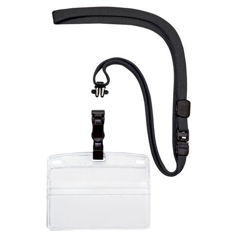 オープン工業 吊り下げ名札 脱着式 黒 横名刺 入数：1袋(10枚) NL-5-BK(23791)の通販は