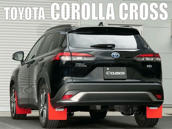 クスコ 4×4 STYLE シールドフラップ フロント トヨタ カローラクロス ZSG10/ZVG11/ZVG15 レッド 1G8 851 FR_1