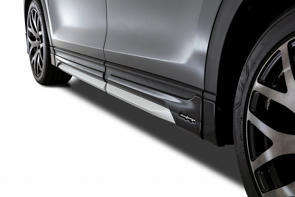 ダムド/DAMD サイドアンダーガーニッシュ マツダ CX-8 5BA-KG5P/3DA-KG2P/6BA-KG5P 2017年12月〜2022年11月 ピアノブラック×シルバー