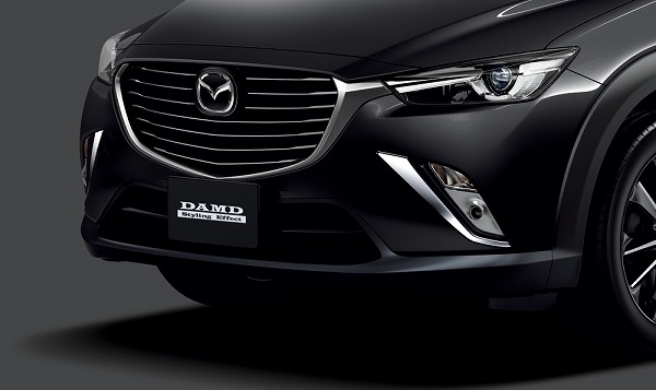 ダムド/DAMD M-package フロントバンパーガーニッシュ マツダ CX-3 DK5FW/DK5AW 2015年02月〜 メッキの通販は