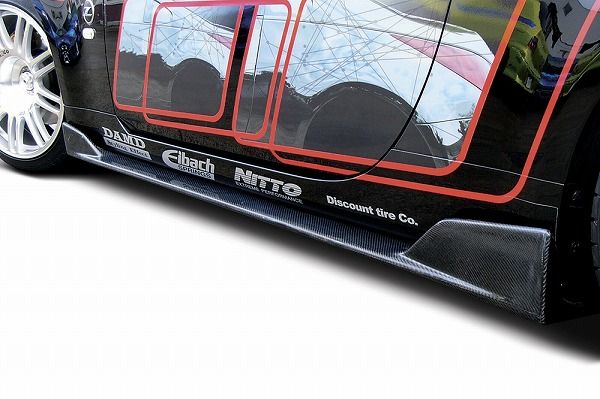 ダムド/DAMD Styling Effect Bumper Type サイドスカート 日産 フェアレディZ Z33 2002年07月〜2005年08月 未塗装品素地