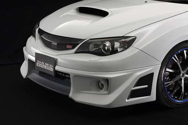 ダムド/DAMD フロントハーフスポイラー スバル インプレッサ WRX STI CBA-GRB アプライドA・B 2007年10月〜2010年07月 カーボン素地×未