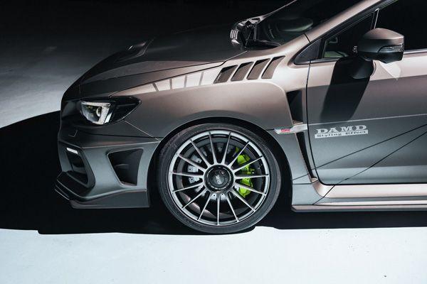 ダムド/DAMD ELECTRICO フロントエアロオーバーフェンダー スバル WRX STI VAB/VAG 2014年08月〜 未塗装品素地 ダムド&frasl;DAMD フロントバンパー ELECTRICO スバル WRX STI VAB&frasl;VAG 2014