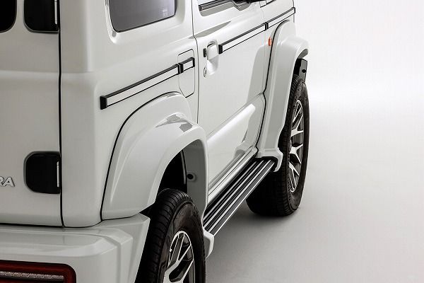 ダムド/DAMD little G. オーバーフェンダー&アルミステップ スズキ ジムニーシエラ JB74 2018年07月〜 未塗装品素地 type-2の通販は