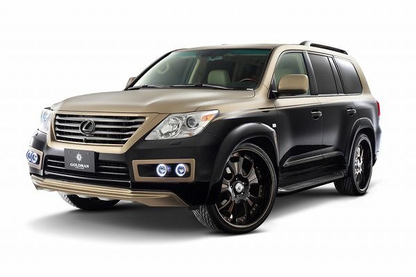 ダムド/DAMD GOLDMAN CRUISE アッパーデュアルランプガーニッシュ レクサス LX 570 CBA-URJ 200 前期 2009年02月〜 未塗装品素地