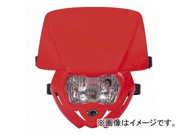 2輪 ユーフォー パンサー ヘッドライト UF-1708-070 CRレッド