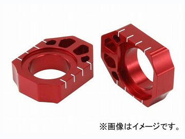 2輪 ZETA アクスルブロック レッド ZE93-5113 JAN：4547836084652 スズキ RMX450Z 2010年〜2015年の通販は