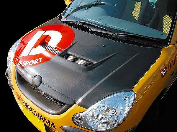 D-SPORT/Dスポーツ エアロボンネット ダイハツ ストーリア M/C後 2001年12月〜2004年05月 53301-A020-KX