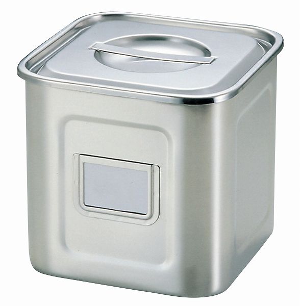 三宝産業 UK 18-8 角型キッチンポット 21cm 名札付 0037100の通販は 15,950円