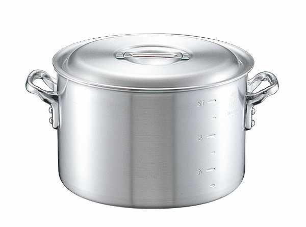 寸胴鍋 アルミ 半寸胴鍋(目盛付)21cm キング キッチン用品 キングデンジ 半寸胴鍋 目盛付 21cm 中尾アルミ製作所 4820900