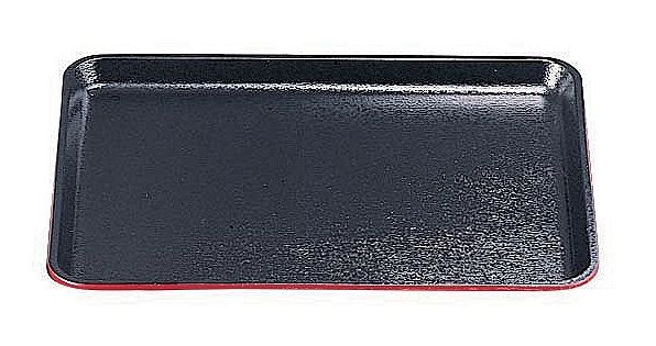 耐熱FRP 木目長手盆SL 黒渕朱 尺6 6-71-11(0326180)の通販は 8,115円