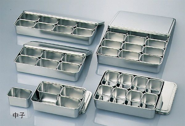 AG 18-8 プレス ミニ薬味入れ 中子4ヶ入 横長型 0344600の通販は 5,607円