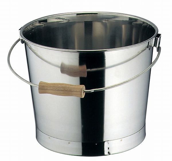 大屋製作所 クローバー 18-8 プレス バケツ 10L 目盛付 0392000
