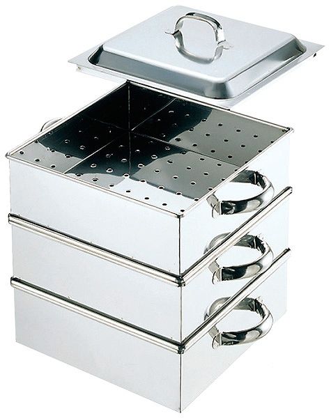 18-8 業務用角蒸器 28cm 2段 0464500の通販は