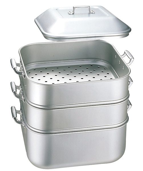 アルマイト ジャンボ 角蒸器 大 角蒸器 大 ジャンボ アルマイト アルマイト ジャンボ 角蒸器 大