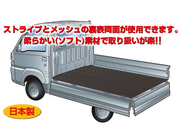 軽トラック用荷台ゴムマット 1415×2040mm FR-4J