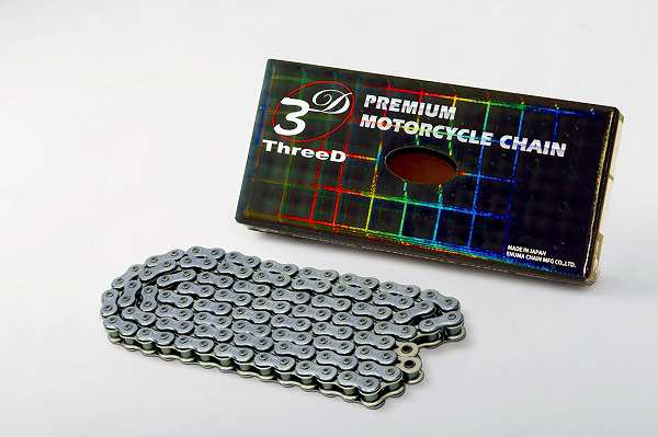 EKチェーン/江沼チェーン ThreeD/スリード レーシングチェーン シルバー 520 138L 継手：SKJ 520SM/3D(CR;-) 2輪