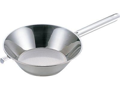 UK 油こし パンチ仕様 21.5cm 片手ハンドル (001440-002)