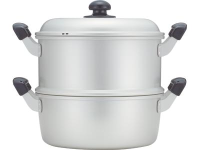 アカオアルミ アルマイト角蒸器 1重 30cm 【北海道・沖縄・離島配送