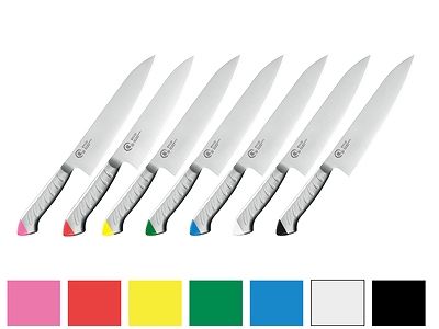 龍治 ステンカラー 牛刀 グリーン 21cm RYS-14G(040307-010)