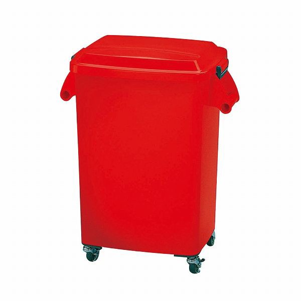 厨房ペール レッド 70L キャスター付 CK-70(017206-014)の通販は