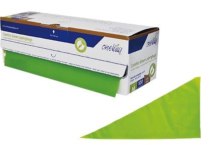 使い捨て絞り袋(ヨーロッパ) グリーン M 入数：1セット(100枚入) (056227-001)の通販は