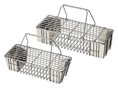 18-8 箸消毒篭 中 テーパー無・平板張 (026133-009)