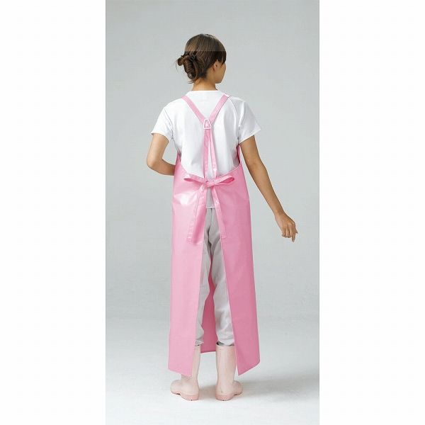 マイティクロスエプロン ブルー M 胸当タスキ掛 E1001-1(043322-006)