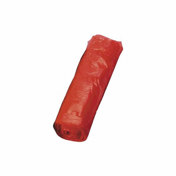 使い捨てカラーエプロン 赤 ショート 入数：1セット(200枚×5ロール) (004790-003)