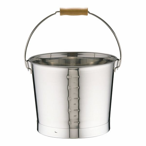 18-8 プレスバケツ 10L 目盛付 ABK03010の通販は