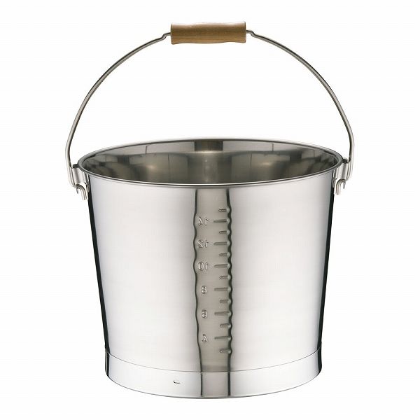 18-8 プレスバケツ 15L 目盛付 ABK03015 11,968円