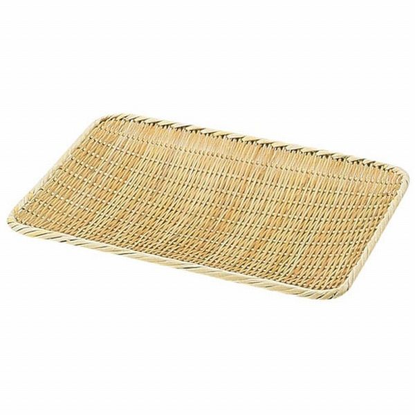竹製 角盆ざる(佐渡製) 36cm ABV31012