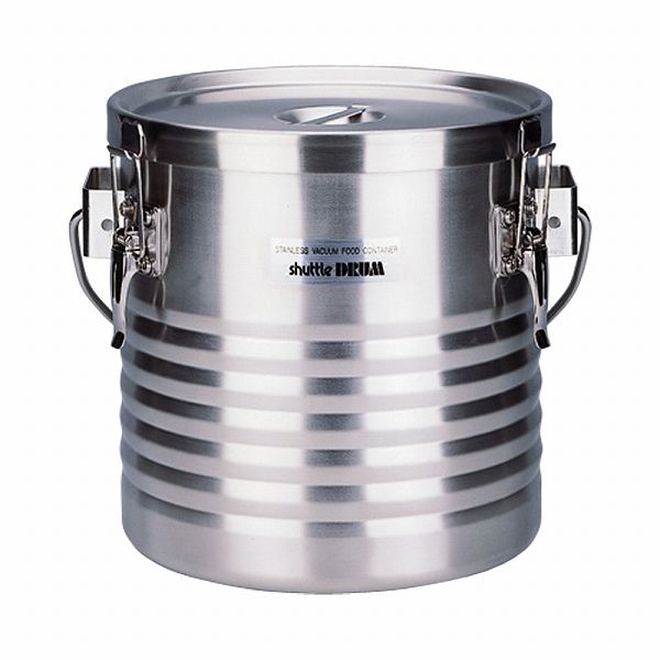 サーモス(THERMOS) 18-8 高性能保温食缶 シャトルドラム 8L 吊付 JIK-S08(ADV01008)の通販は