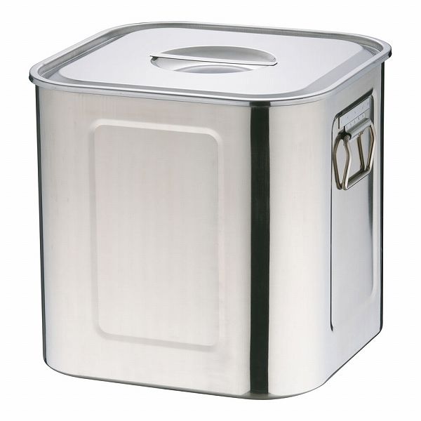 三宝産業 YUKIWA エコクリーン 18-8 深型角キッチンポット 39cm AEK1316