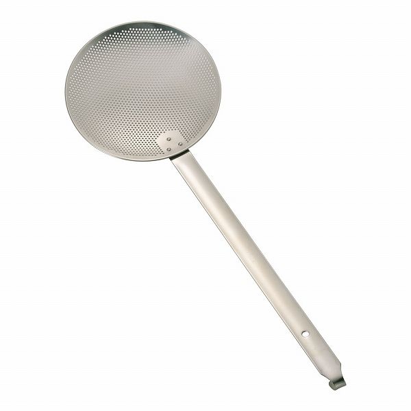 三宝産業 YUKIWA エコクリーン 18-8 パンチング丸カス揚 20cm 板ハンドル AEK3002