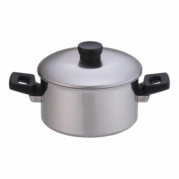 エルム IH 3層鋼 両手鍋 21cm AEL0302